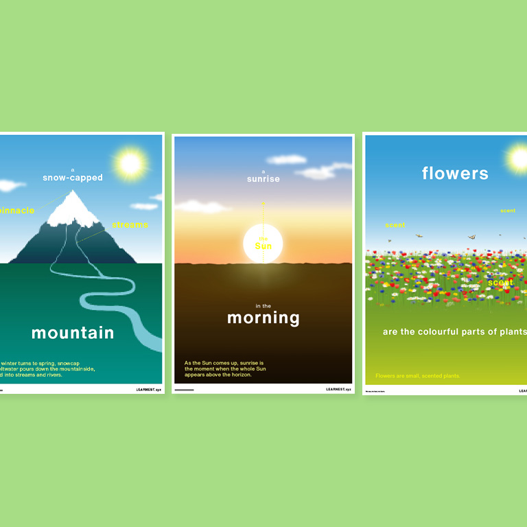 Pre-School Mini Digi Book pages about Seeing Outdoors by Learnest.xyz