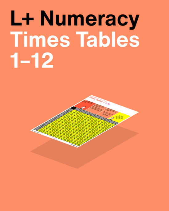 L+ Numeracy Times Tables – 1-12
