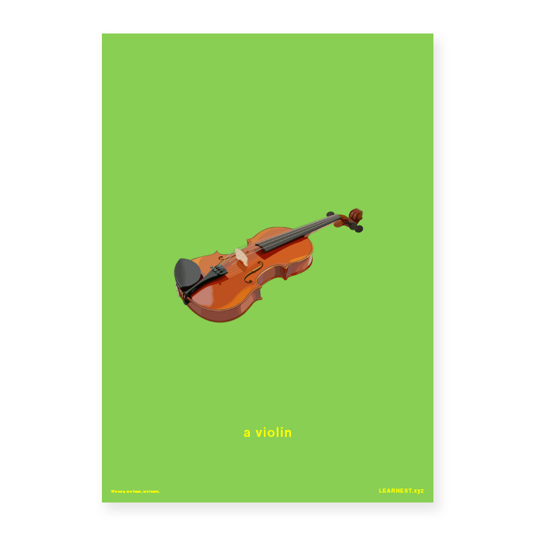 Pre-School Objects in Pairs – A violin