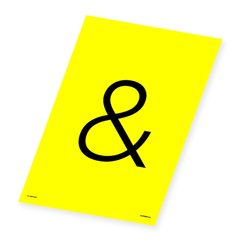 Wall Art – An Ampersand