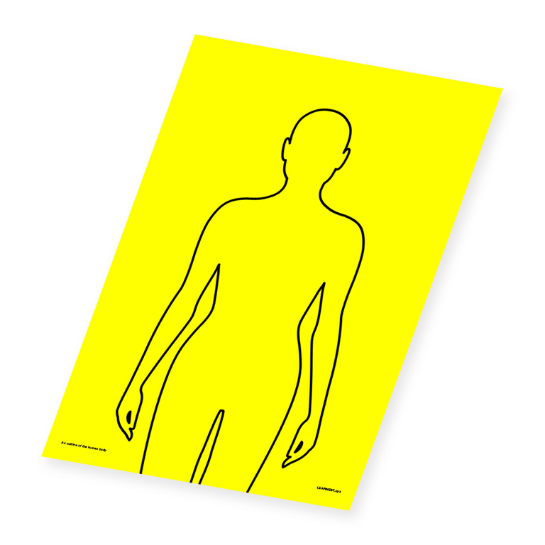 Wall Art – An Outline of The Human Body