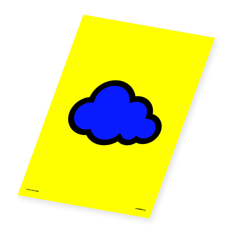 Wall Art – A Blue Cloud Shape