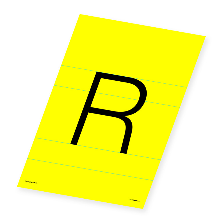 Wall Art – The Capital Letter 'R'