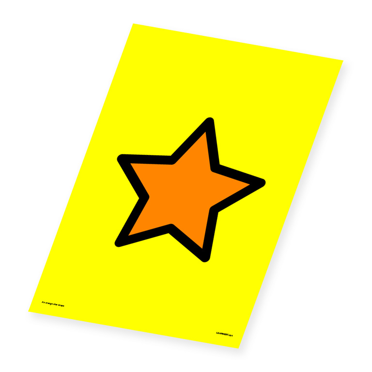 Wall Art – An Orange Star Shape