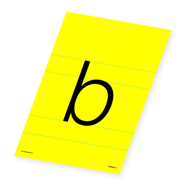 Wall Art – The Lowercase Letter 'b'