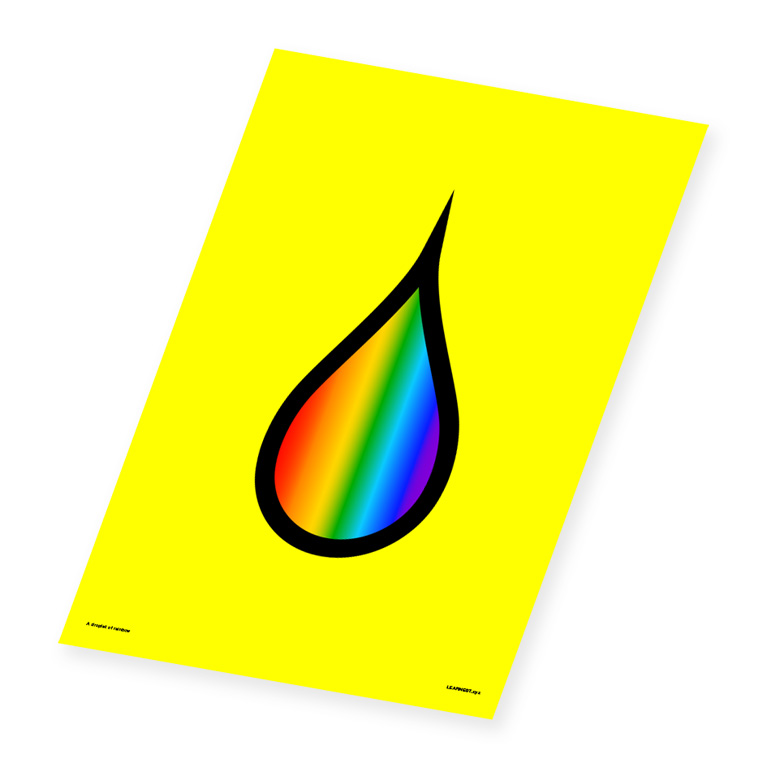 Wall Art – A Droplet of a Rainbow