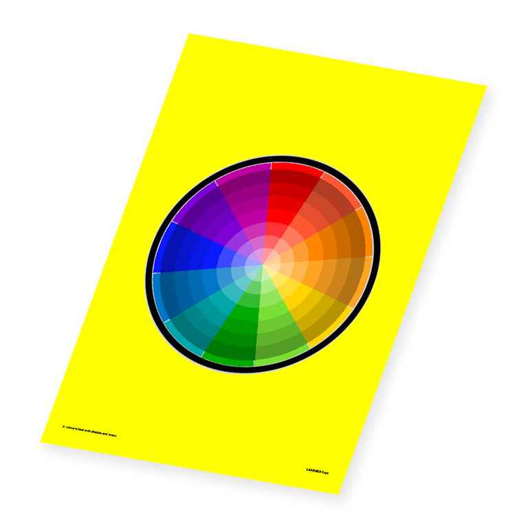 Wall Art – Colour Wheel with Shades and Tones