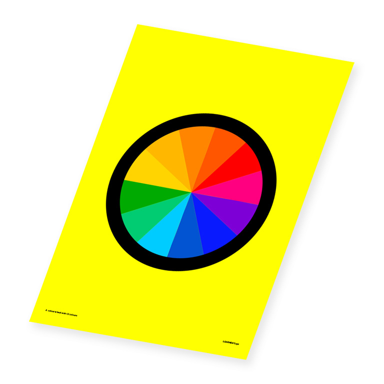 Wall Art – Colour Wheel with 12 Colours