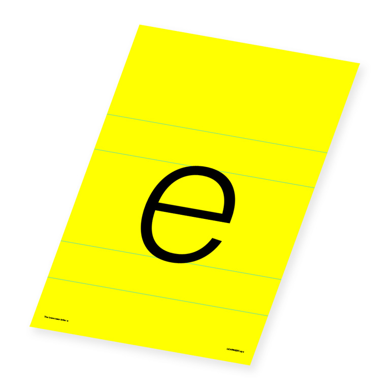 Wall Art – The Lowercase Letter 'e'