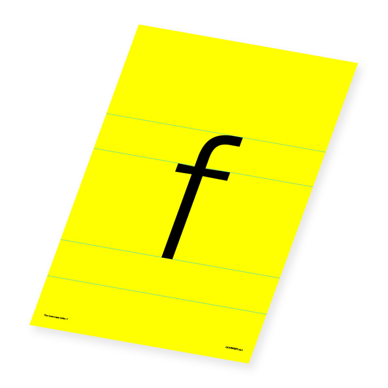 Wall Art – The Lowercase Letter 'f'