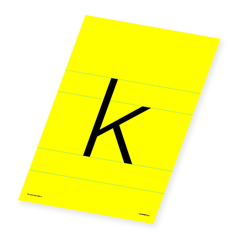 Wall Art – The Lowercase Letter 'k'