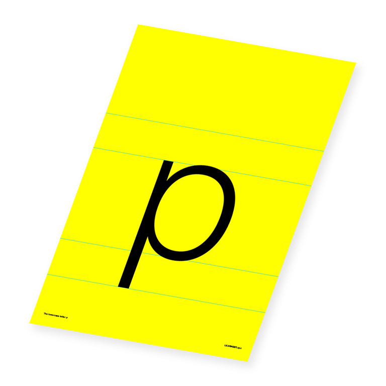 Wall Art – The Lowercase Letter 'p'