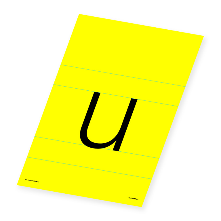 Wall Art – The Lowercase Letter 'u'