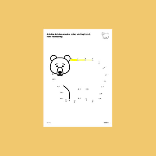 Pre-School Dot-to-Dot Polar Bear