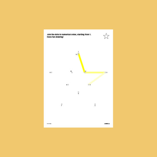 Pre-School Dot-to-Dot Star