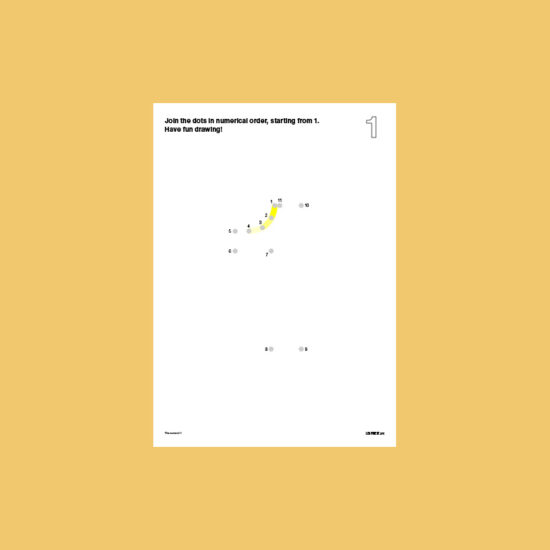 Pre-School Dot-to-Dot Number 1