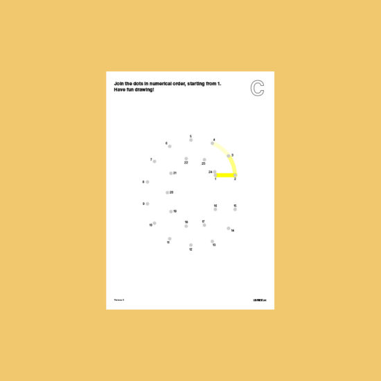 Pre-School Dot-to-Dot Letter C