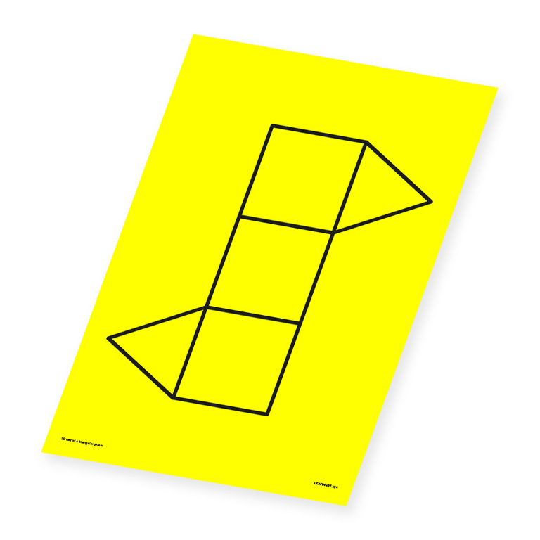 Wall Art – 3D Nets Wall Art – Triangular Prism